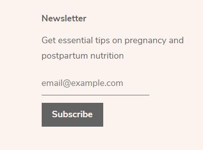 newsletter signup form example freshly moms