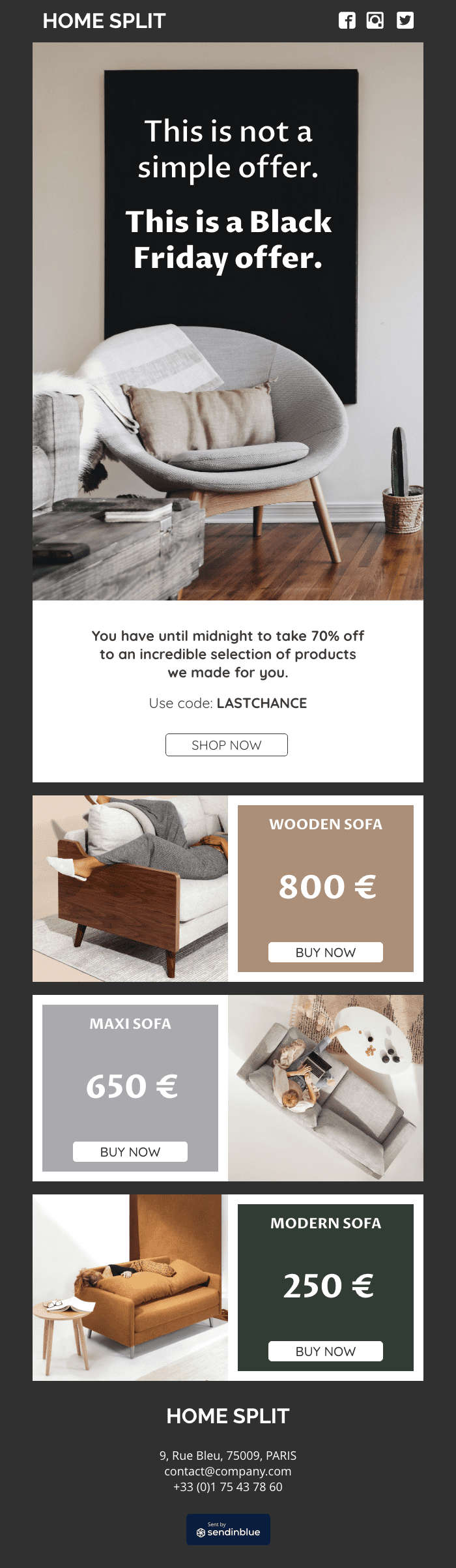 Black Friday email template