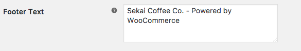 Customize WooCommerce Emails Footer Text