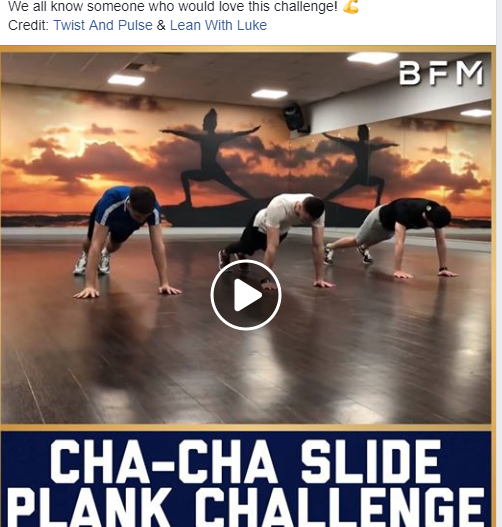 Exemple of Facebook video by Be Fit Motivation